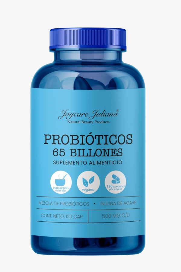 Probióticos 65 billones / Ayuda a reforzar la flora intestinal / 120 caps